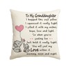 Artoid Mode Granddaughter Gifts From Grandma Grandpa Granddaughter Cushion Cover,