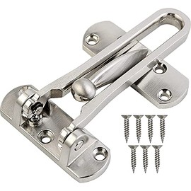 SDTOOLS Door Bar Restrictor Door Chain Lock for Front Door Swing Bar Door Guard Reinforcement Lock Latch Security Chain Restrictors Door Guard to Prevent Forceful Entry (1 Piece)