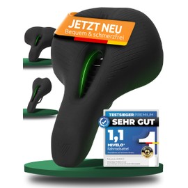 MIVELO Comfort Pro Bicycle Saddle with Memory Foam I Bicycle Saddle Women Bicycle Saddle Men Comfortable and Ergonomic (Trekking)