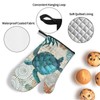 MIFSOIAVV Sea Turtle Ocean Animal Landscape Oven Mitts and Pot