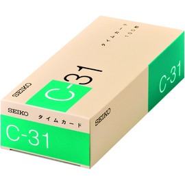Seiko Solutions Time Card C31 Card 100-piece Set Seiko CA-C31