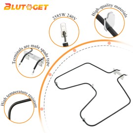 WB44K10005 WB44K10001 Oven Bake Element by Blutoget-WB30X46987 element Fit for GE Hotpoint Americana Oven RBS360DM4BB RB526h3WW RB757BH1WH RB787WH1WW RBS160DM4WW Replaces AP2030964 PS249238 PD00001066