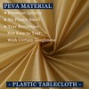 odibo Gold Tablecloths Plastic 2 Pack Disposable Table Covers 54"