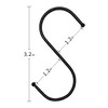 Hgminwarm S-Shaped Hooks 20 Packs of 3.2 Inches Black, Heavy