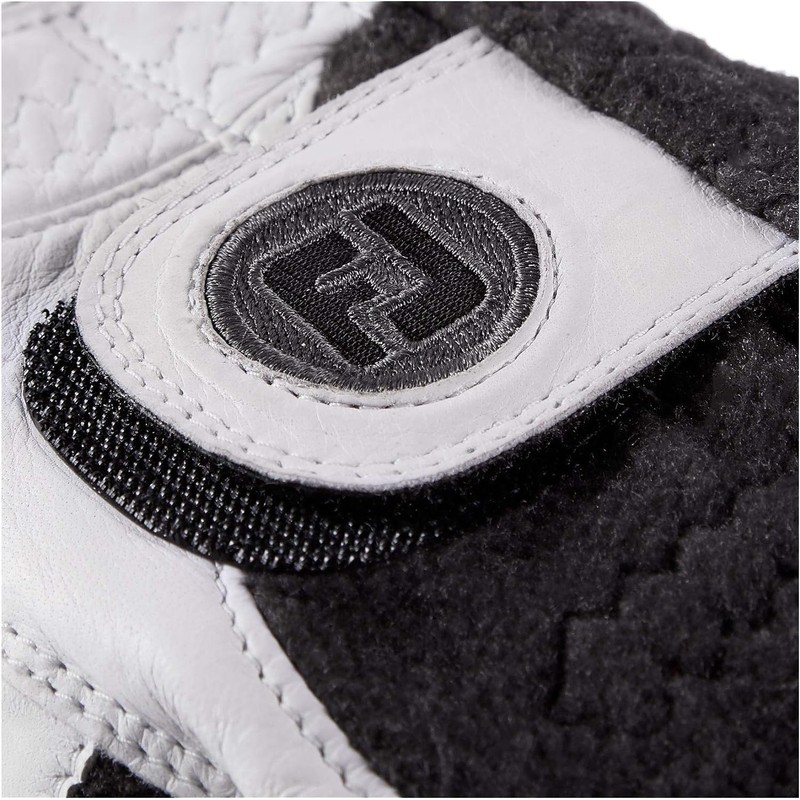 FootJoy Men's StaSof Winter Golf Glove, Pearl/Grey, Medium/Large, Pair