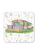 Coaster Caravan Static Holiday Home Coasters Watercolour Art Gift Work