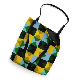 Colorful Abstract Checkerboard Patchwork Pattern Design Tote Bag