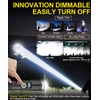 Spriak Rechargeable Flashlight High Lumens- Super Bright Magnetic Flash Light