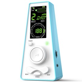 Electronic Digital Metronome for Musicians Piano Guitar Violin Instrument Volume & Beat Speed Adjustable Universal(Blue)