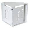 electrosmart Pack of 4 White Single Gang Pattress Electrical Back