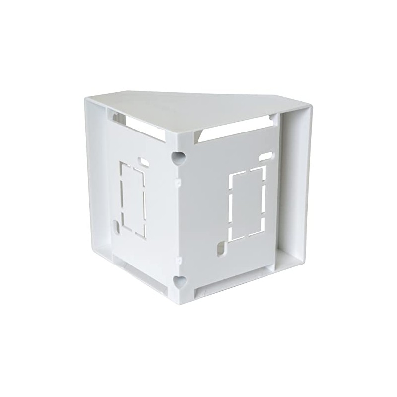 electrosmart Pack of 4 White Single Gang Pattress Electrical Back