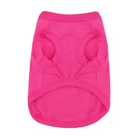 Expressive Cotton Dog Apparel: Soft, Lightweight Puppy Shirt Vest for Small and Medium Dogs, Featuring The Playful 'Cute but Psycho' Slogan Print Rose Red XX-Small