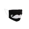 Bodico Cute moustache Washable Cotton Reusable Kids Face Mask, Black