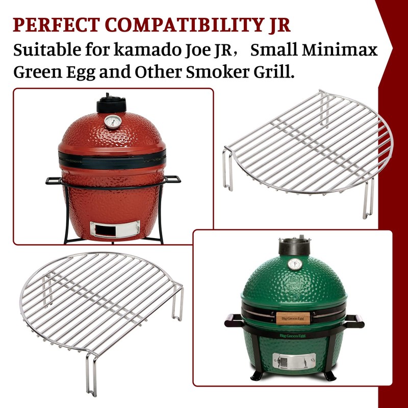 Grill Expander Rack for Kamado Joe JR，stainless Steel Stack Rack