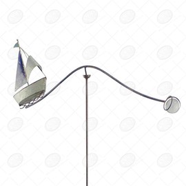 Red Carpet Studios, Balancer Garden Art, 31.75-Inches Sailboat
