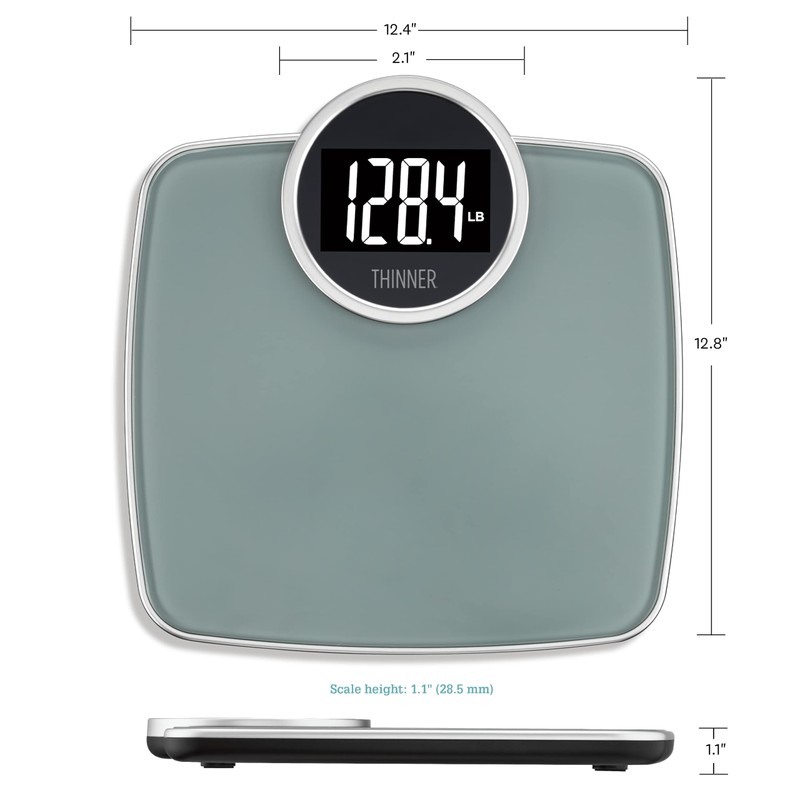 Thinner by Conair Scale for Body Weight, Digital Bathroom Scale