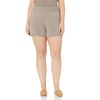 The Drop Ladies Adrienne Pull-On Knit Shorts Heather Mushroom S
