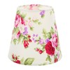 Generic Fabric Lampshade: Barrel Shape Lampshade - Simple Flower Pattern