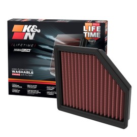 K&N Engine Air Filter: Reusable, Clean Every 75,000 Miles, Washable, Premium, Replacement Car Air Filter: Compatible with 2021-2022 Nissan Rogue, Qashqai III, 33-3174