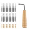 Laroal 20pcs Tuning Pins And 20pcs Rivets With L-Shaped Tuning