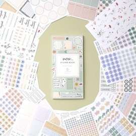 Blue Sky Everygirl 1870+ Sticker Book, Planner and Calendar Pack, 4.49” x 9.06”, Full Color, with Bungee Closure, 24 Unique Sheets (Every Day & Every Month)