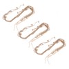 3pcs Hanging Photo Display with Wood Clips Beads DIY 110cm