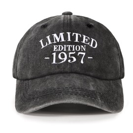 NOEMIN 67th-1957 Birthday Gifts for Men,Dad Birthday Gift - Baseball Caps Mens Cotton Adjustable Vintage