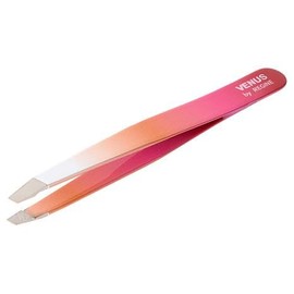 Regine Slant Handmade Tweezers for Women, Precise Tweezers for Men, Eyebrow Tweezers for Women, 25-Degree Angle for Shaping Eyebrows & Grooming Contours of Face (Peach Ombre)