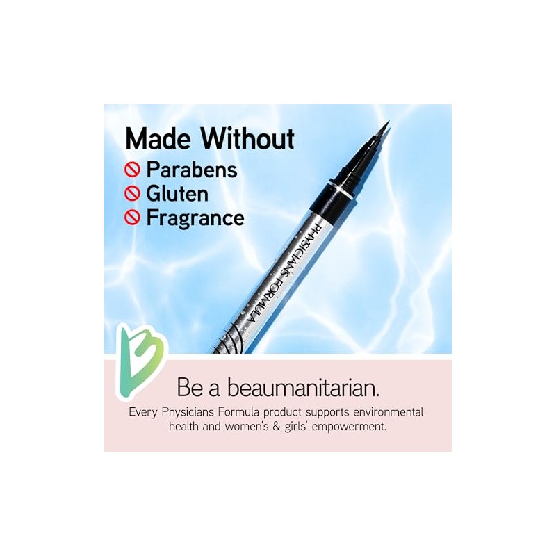 Physicians Formula Eye Booster Waterproof Ultra-Fine Liquid Eyeliner Blackest Black