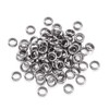 Kissitty - abalorio espaciadoras de acero inoxidable, Stainless Steel Ring-4mm