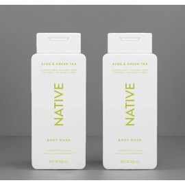 Native Pack of 2 Native Aloe & Green Tea Body Wash Sealed Original Packaging