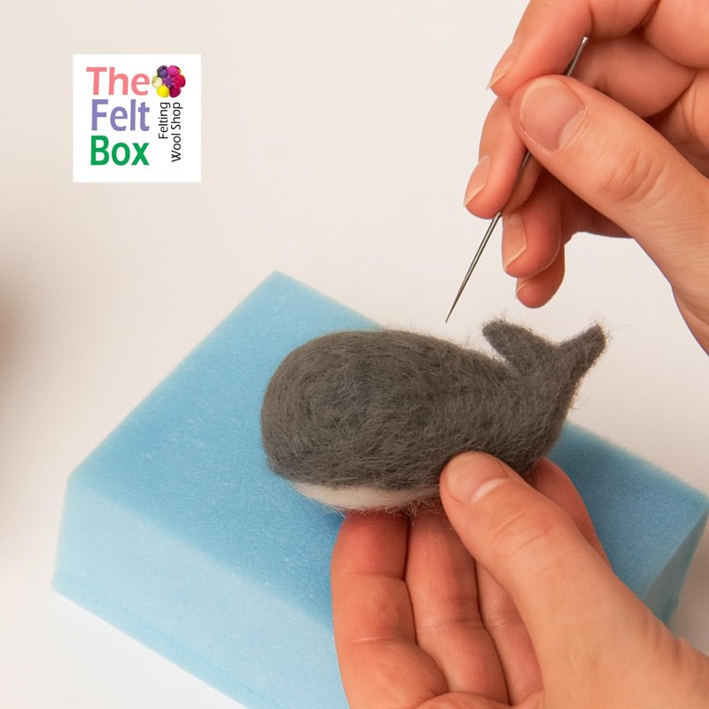 The Felt Box Needle Felting Wool 100g – Storm Dark