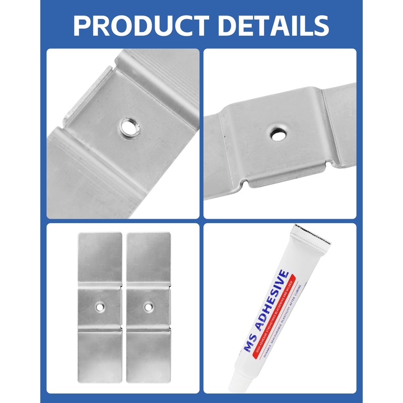 Zorqon 2Pack Granite Counter Mounting Bracket, Replace for L304458800, Undercounter