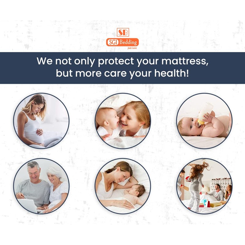 Split Top Queen Mattress Protector Waterproof Premiuim Quality Soft Zero