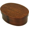 Osaka Choseido Magewappa Bento Box, Oval 1-Tier, Divided, Lunch Band,