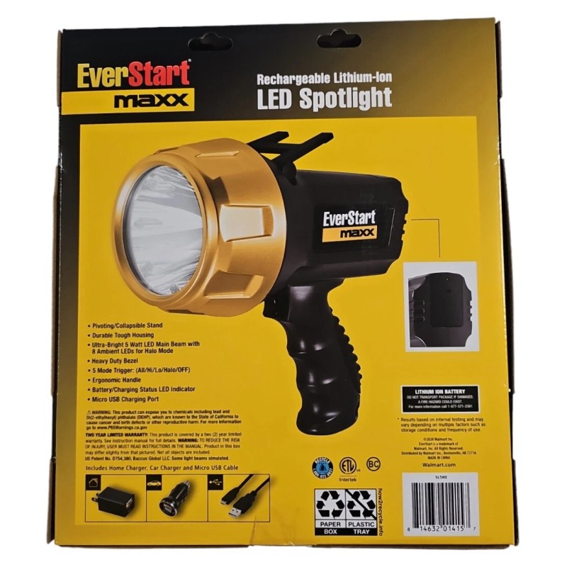 EverStart Maxx Spotlight Up To 1200 Lumens + Car &