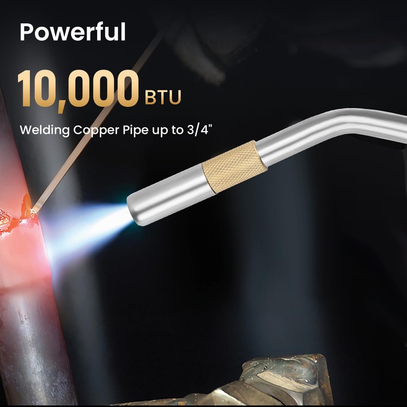 Propane Torch Head, Map Gas Torch with Igniter and Flame