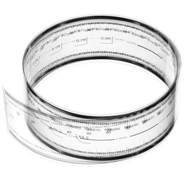 PATIKIL Film Flexible Ruler 100cm 0.1mm Scale with R Angle and Width Lines Clear PET Plastic Soft Folding Straight Ruler for Factory, Transparent, 1 Pcs