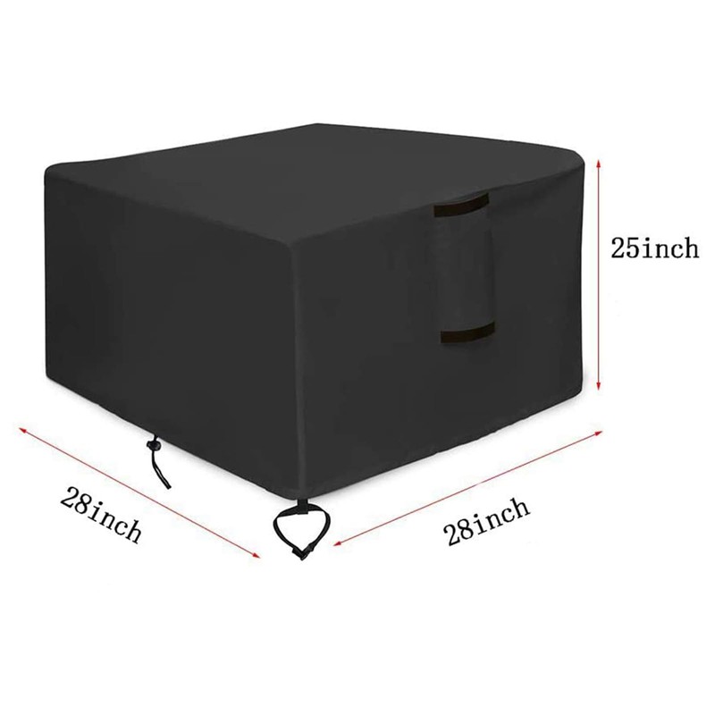 TheElves Fire Pit Cover, Waterproof Square Outdoor Fire Pit Table