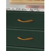 JIASENBAO 5 Pack Antique Brass Cabinet Pulls 3 Inch Arch