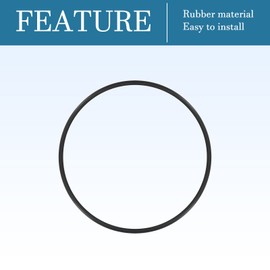 QUARKZMAN 60 mm x 56 mm x 2 mm Nitrile Rubber O-Rings x 5 Pieces Round Sealing Disc for Tap Plumber Repair Seal Connection [Black]