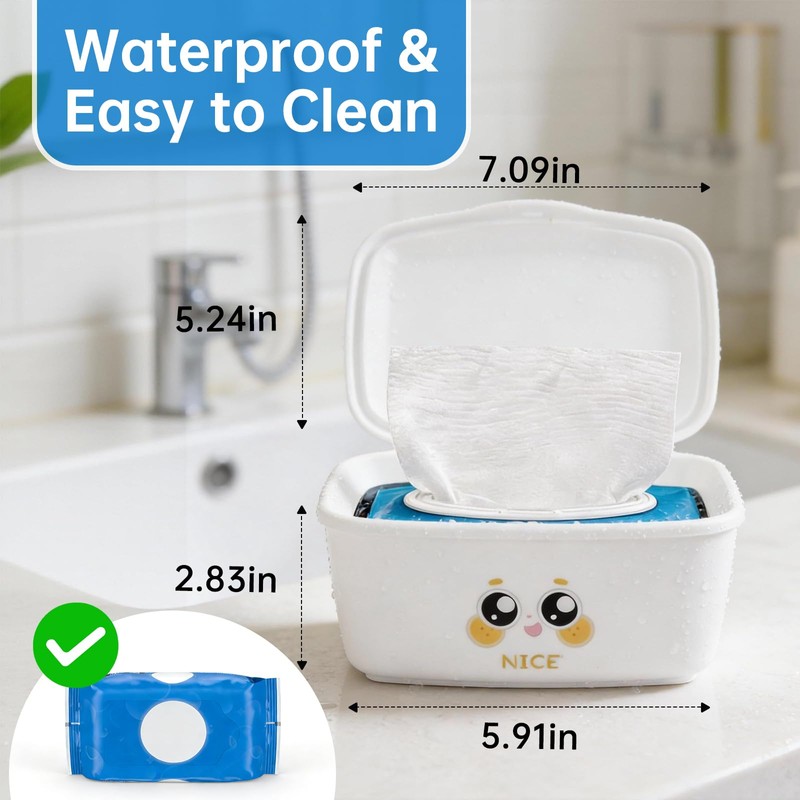 Flushable Wipes Dispenser Compatible with Cottonelle, Bathroom Wipes Holder Flushable
