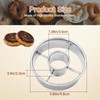 Zorfeter 2 Pack Stainless Steel Donut Cutter, Professional Baking Tool