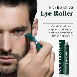 The Wolf Project Wolf Project - Rodillo de ojos energizante, reduce las ojeras, bolsas de ojos e ilumina la piel