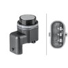 HELLA 6PX 358 141-841 Sensor, Parking Aid - 3-Pin -