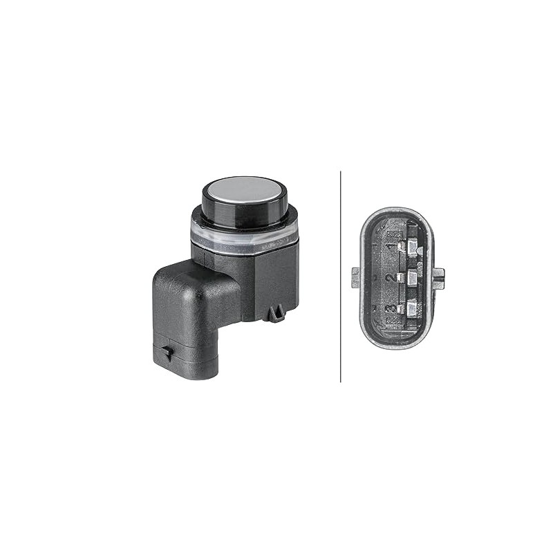 HELLA 6PX 358 141-841 Sensor, Parking Aid - 3-Pin -