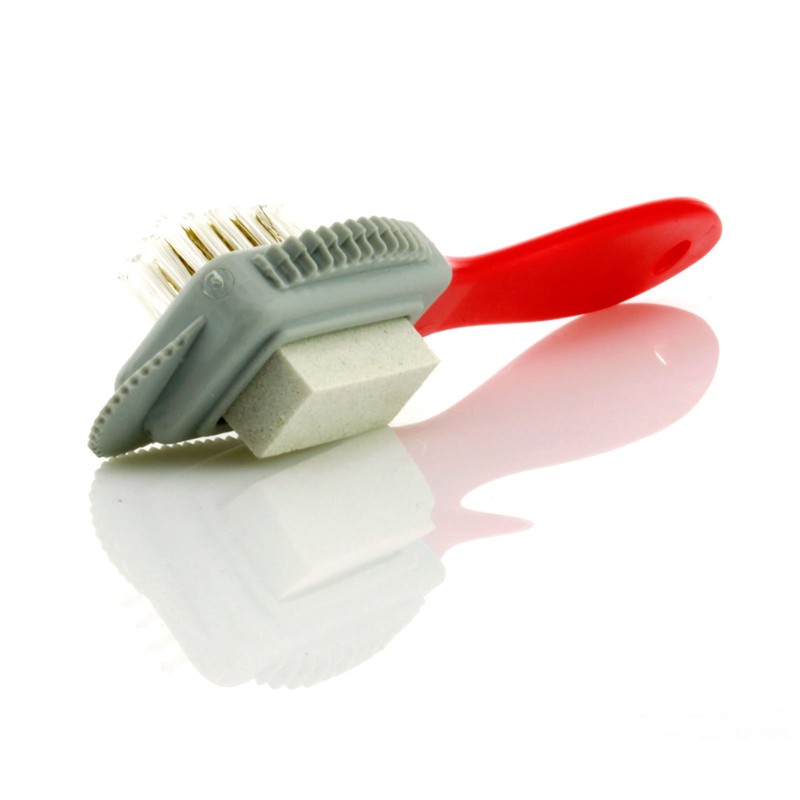 TelMo Suede Brush Nubuck Brush Suede Brush with Abrasive R