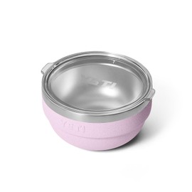 YETI Rambler Bowls, Vacuum Insulated, Stackable and Nestable Stainless Steel Bowl with Lid, 1 Quart, Cherry Blossom
