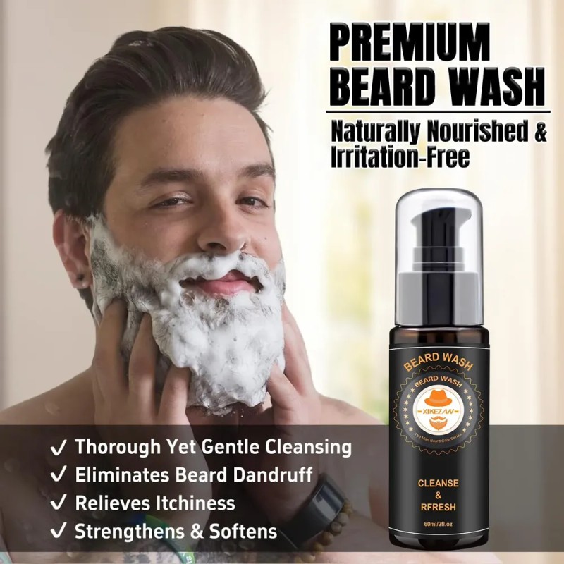 Kit De Cuidado De Barba Xikezan Para Hombre, Juego De