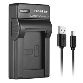 Kastar Slim USB Charger Replacement for Panasonic DMW-BCF10 Lumix DMC-TS2 TS3 TS4 DMC-F2 DMC-F3 DMC-FH1 DMC-FH3 DMC-FH20 FH22 DMC-FS6 DMC-FS12 DMC-FS15 DMC-FS25 DMC-FS42 FS62 DMC-FT1 DMC-FP8 DMC-FX700